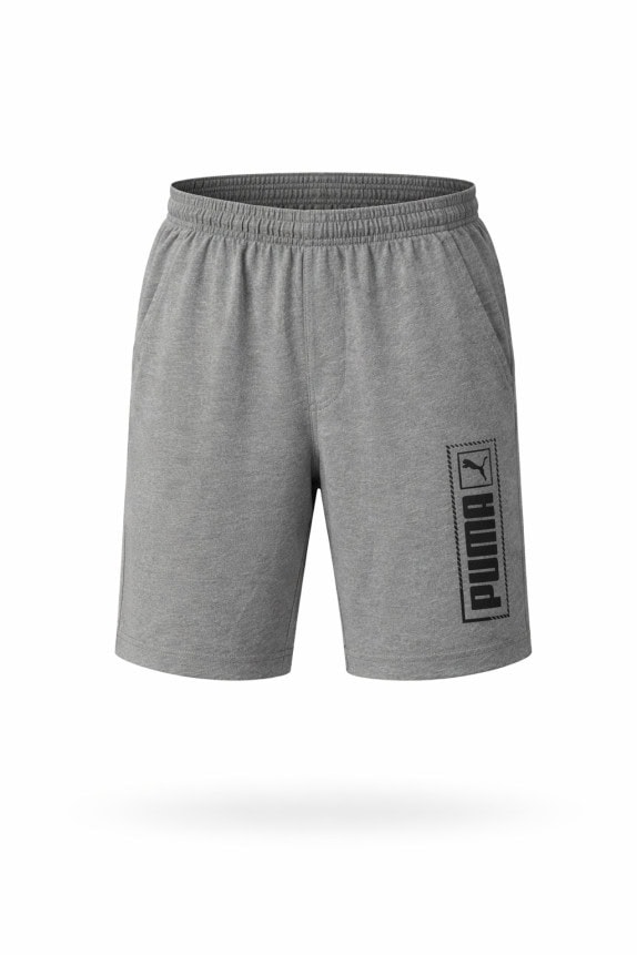 PUMA BERMUDA SHORTS GRAPHIC GREY UOMO PRE OWNED M