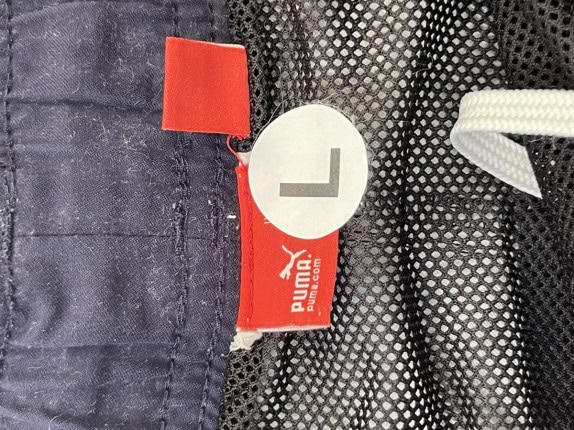 PUMA BERMUDA SHORTS STREETWEAR NAVY ΑΝΤΡΙΚΟ PRE OWNED L