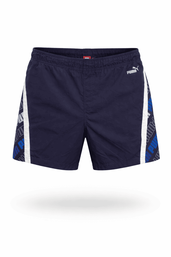 PUMA BERMUDA SHORTS STREETWEAR NAVY MEN PRE OWNED L