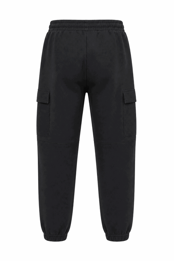 PUMA CARGO PANTS STREETWEAR ΜΑΥΡΟ ΑΝΤΡΙΚΟ PRE OWNED S