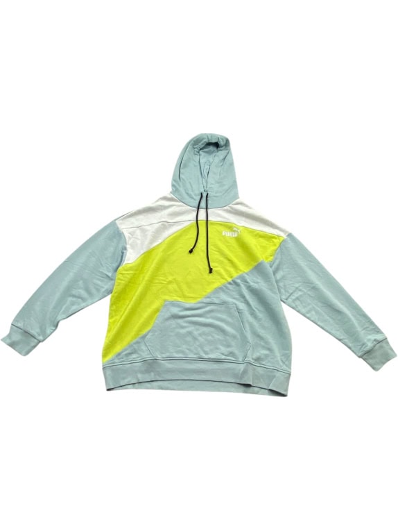 Puma Φούτερ Hoodie Colorblock Logo Πολύχρωμο Ανδρικό L (Large)