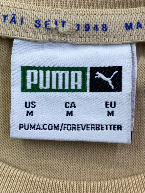 PUMA T SHIRT GRAPHIC RETRO BEIGE UOMO PRE OWNED M