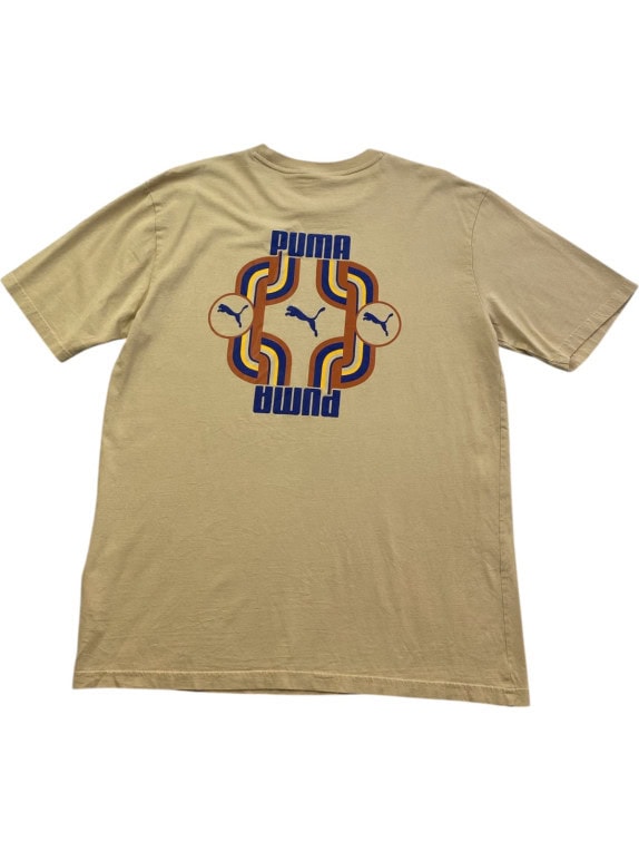 PUMA T SHIRT GRAPHIC RETRO BEIGE UOMO PRE OWNED M
