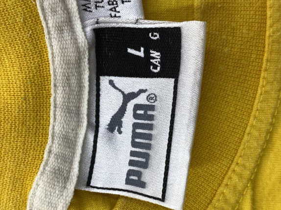 PUMA 90s ΓΡΑΦΙΚΟ T SHIRT CASUAL ΚΙΤΡΙΝΟ ΑΝΤΡΙΚΟ PRE OWNED L