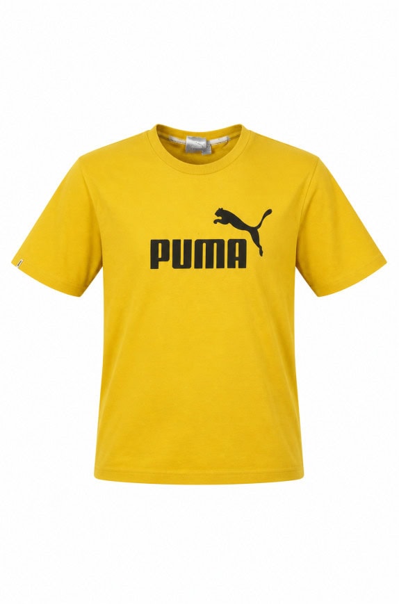PUMA 90s GRAPHIC T SHIRT CASUAL YELLOW MEN PRE OWNED L