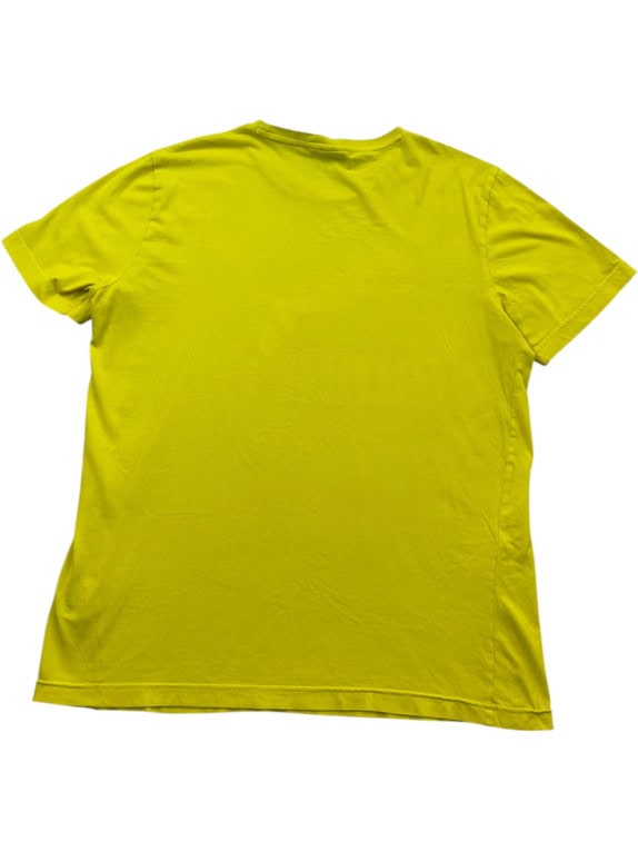 PUMA GRAPHIC TEE SPORTSWEAR YELLOW MEN PRE OWNED L
