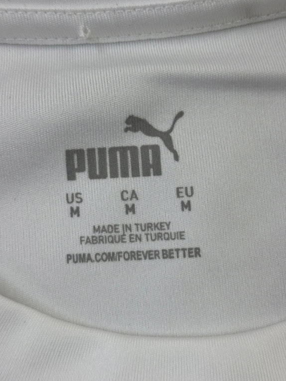 PUMA GRAPHIC TEE SPORTSWEAR BIANCO UOMO PRE OWNED M
