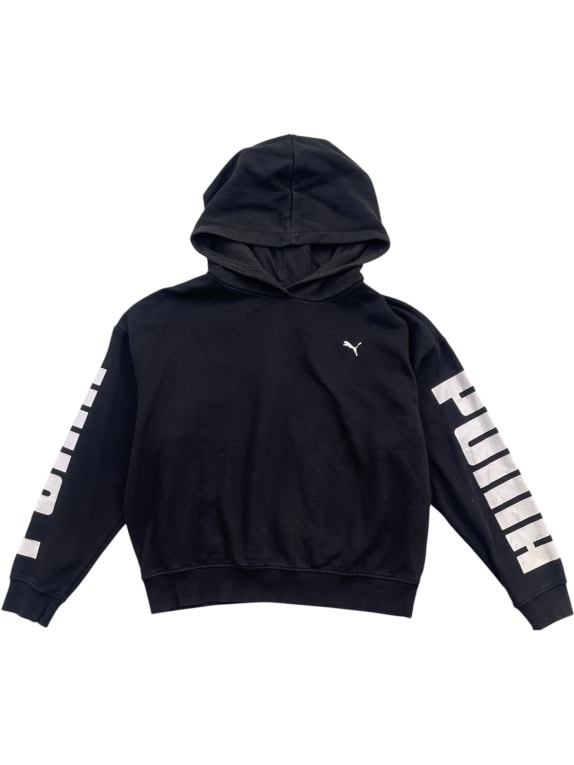 Puma Hoodie Big Logo Μαύρο Unisex S