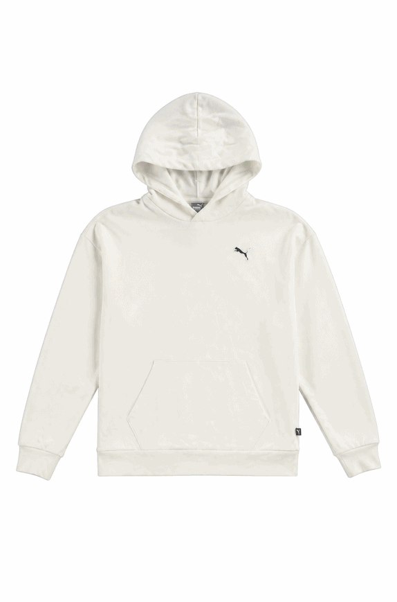 PUMA HOODIE MINIMAL CREAM MEN PRE OWNED L