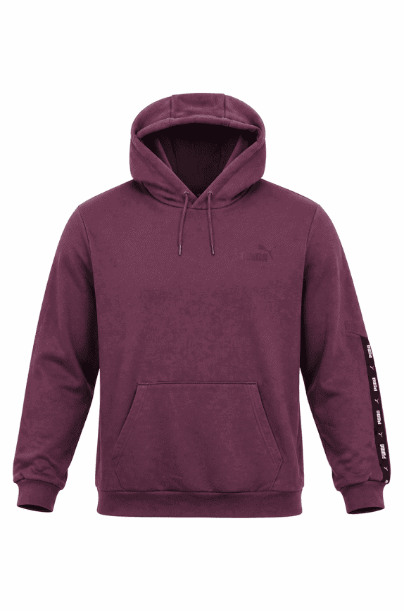 PUMA HOODIE MINIMAL PURPLE MEN PRE OWNED L