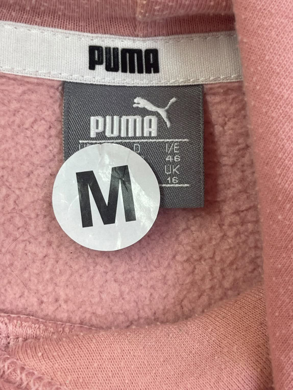 PUMA HOODIE SPORTSWEAR PINK WOMEN PRE OWNED M