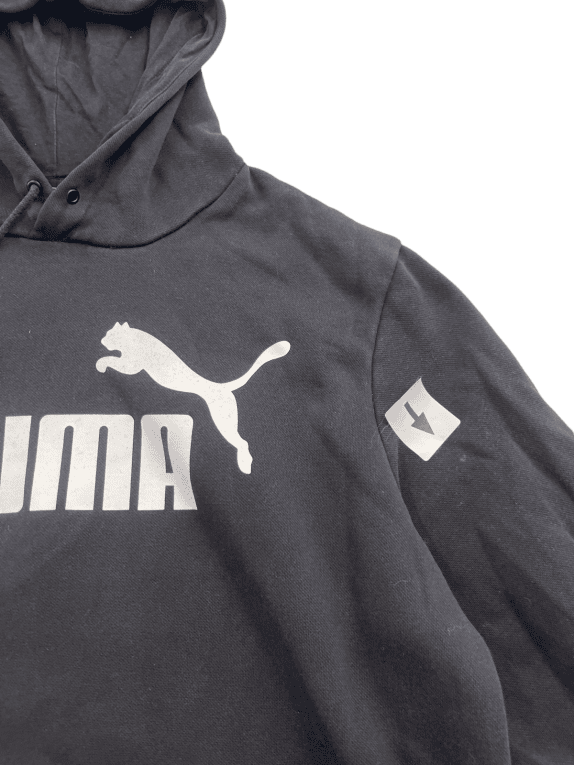 PUMA HOODIE STREETWEAR ΜΑΥΡΟ ΑΝΤΡΙΚΟ PRE OWNED L