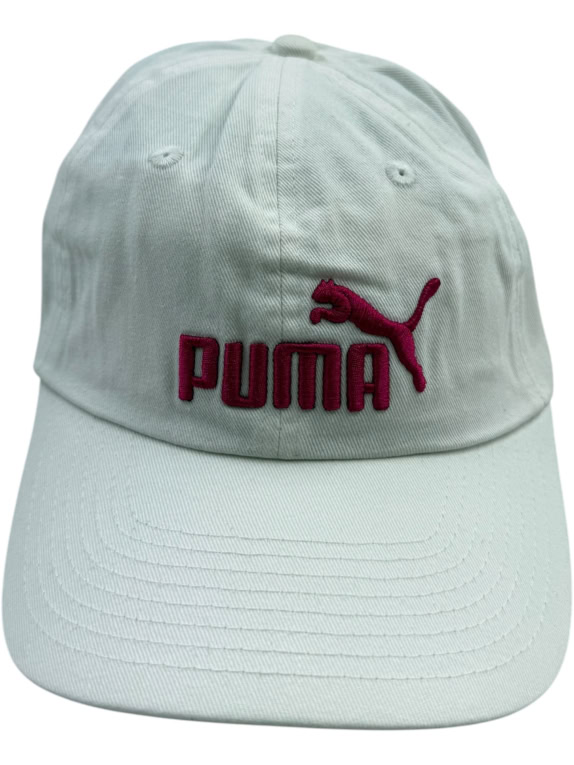 PUMA ΚΑΠΕΛΟ CASUAL ΜΕ ΚΕΝΤΗΜΕΝΟ ΛΟΓΟΤΥΠΟ ΛΕΥΚΟ / ΦΟΥΞΙΑ UNISEX ONE SIZE