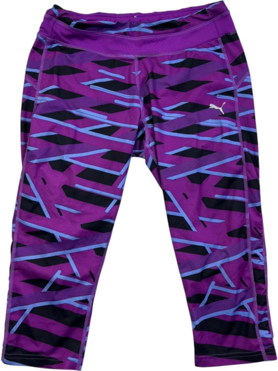 PUMA LEGGINGS ATHLETIC MULTICOLOR WOMEN PRE OWNED M