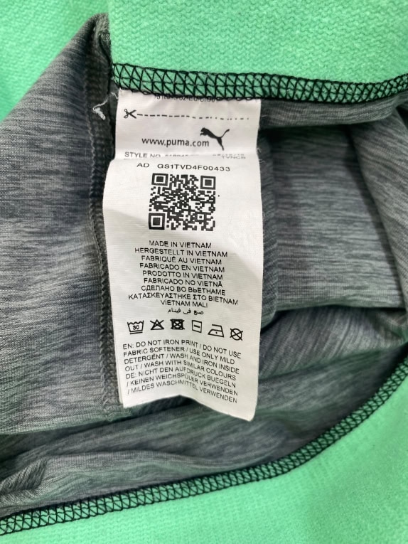 PUMA Leggings sportivo Performance Logo grigio-verde da donna M