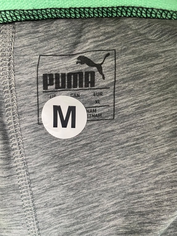 PUMA Leggings sportivo Performance Logo grigio-verde da donna M