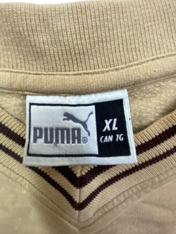 PUMA ΜΠΛΟΥΖΑ ΜΑΚΡΥΜΑΝΙΚΗ VINTAGE LOGO BEIGE UNISEX XL