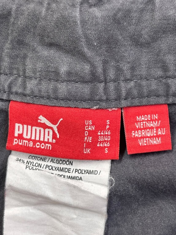 PUMA Παντελόνι Κάπρι Embroidered Logo Γκρι UNISEX S