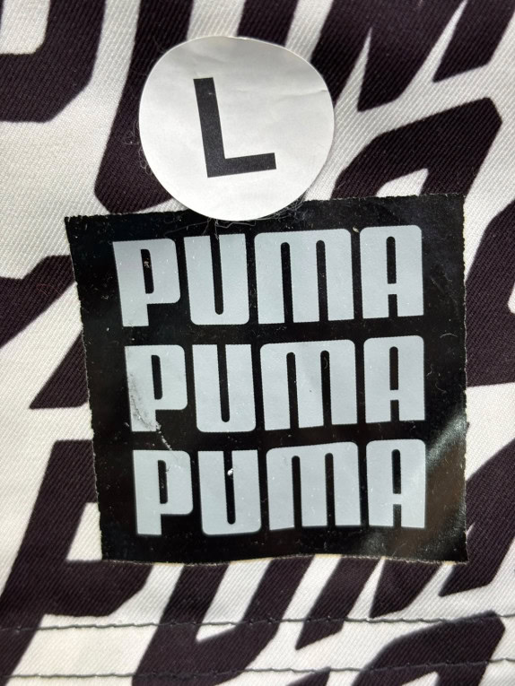 PUMA ΣΟΡΤΣ SWIMWEAR GRAPHIC ΜΑΥΡΟ ΑΣΠΡΟ ΑΝΤΡΙΚΟ PRE OWNED L