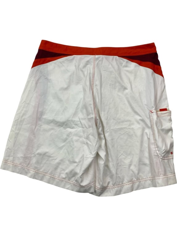 Puma Σορτσάκι Μαγιό Logo Λευκό Πορτοκαλί UNISEX L