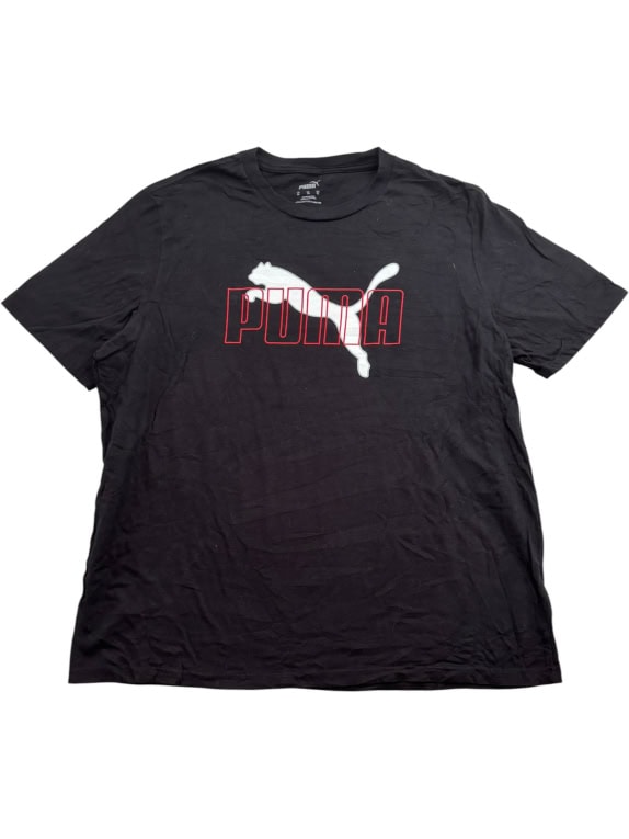 PUMA T-SHIRT BIG LOGO ΜΑΥΡΟ UNISEX XL