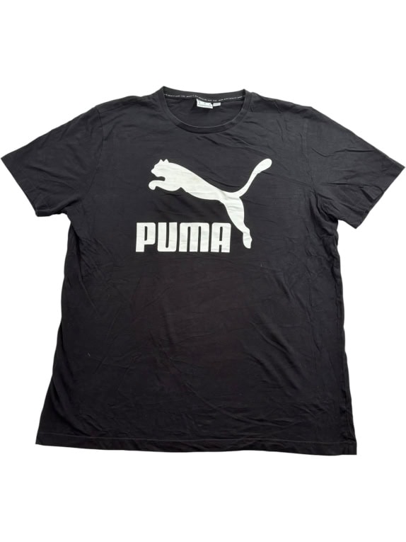PUMA T-SHIRT BIG LOGO BLACK UNISEX XL