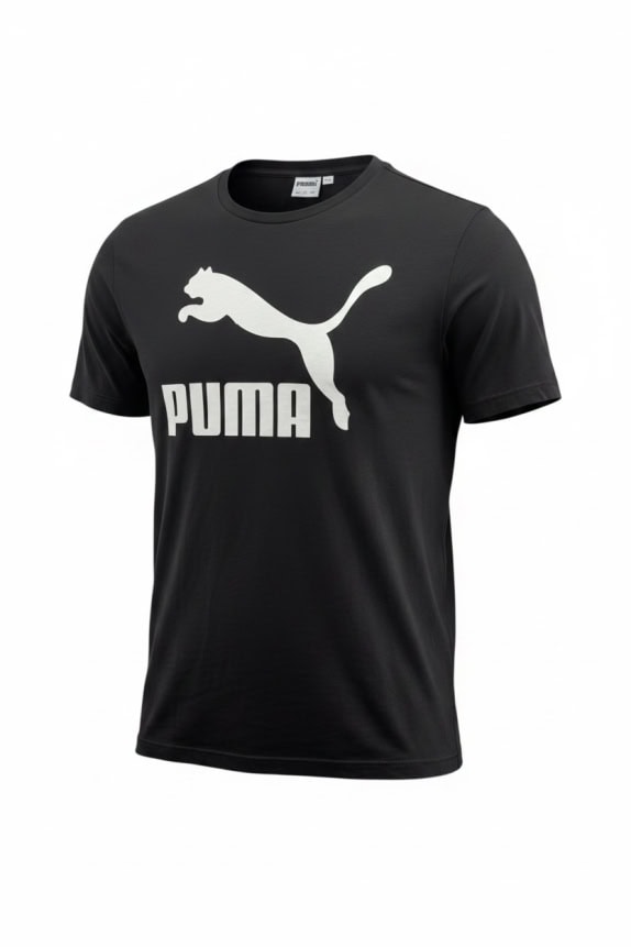 PUMA T-SHIRT BIG LOGO ΜΑΥΡΟ UNISEX XL