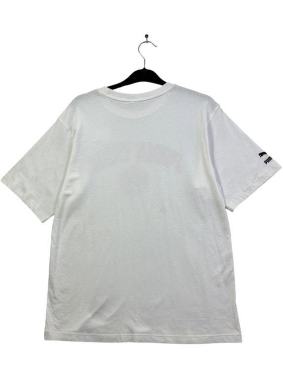 PUMA T SHIRT COLLEGIATE ΛΕΥΚΟ UNISEX PRE OWNED S