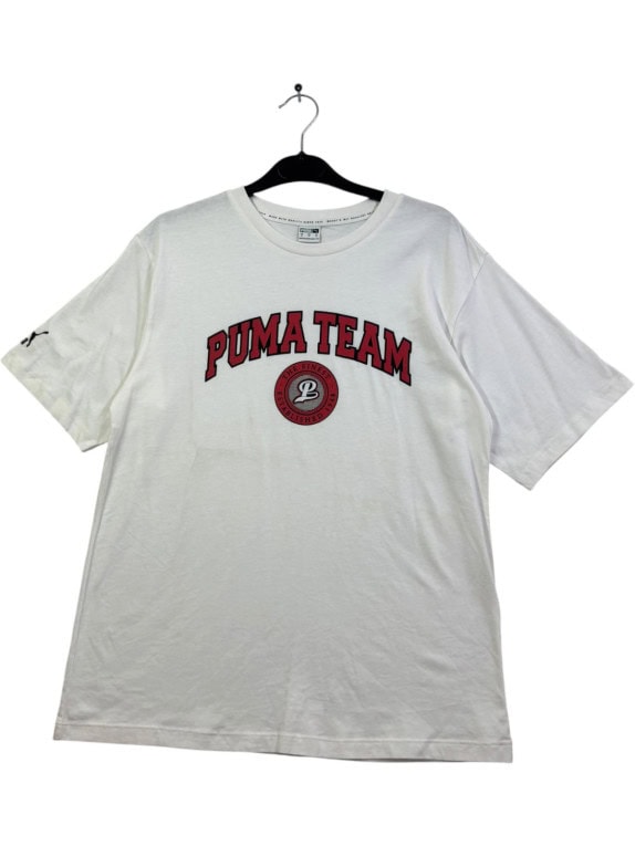 PUMA T SHIRT COLLEGIATE ΛΕΥΚΟ UNISEX PRE OWNED S