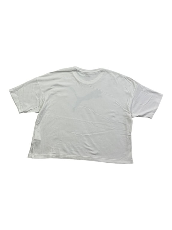 PUMA T-SHIRT CROP BIG LOGO WHITE WOMEN M