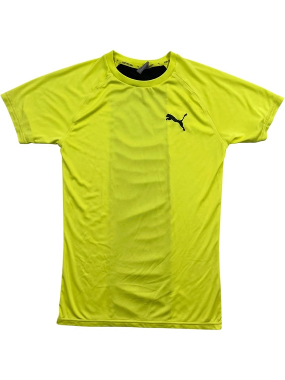 Puma T-Shirt Logo Κίτρινο Unisex S