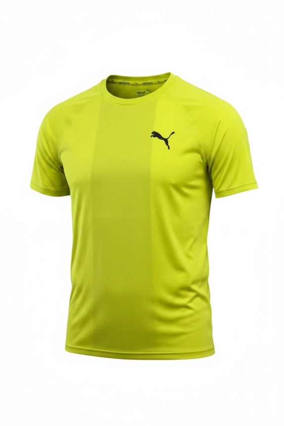 Puma T-Shirt Logo Κίτρινο Unisex S
