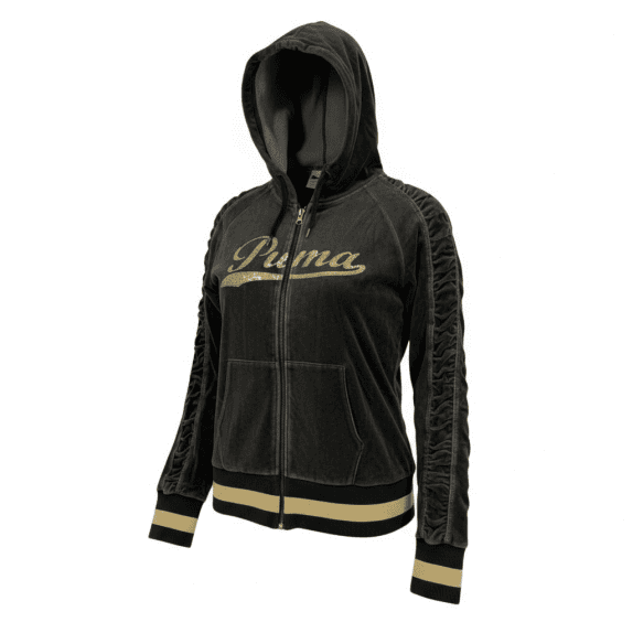 PUMA Giacca hoodie in velluto con paillettes (Velour) – S/M