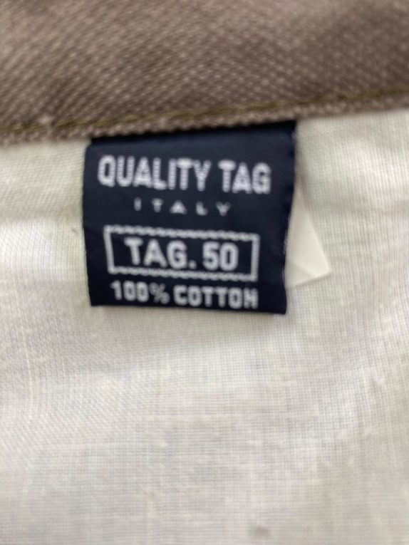 QUALITY TAG ITALY ΠΑΝΤΕΛΟΝΙ CHINO WORKWEAR VINTAGE ΚΑΦΕ ΑΝΔΡΙΚΟ MEDIUM / TAG 50