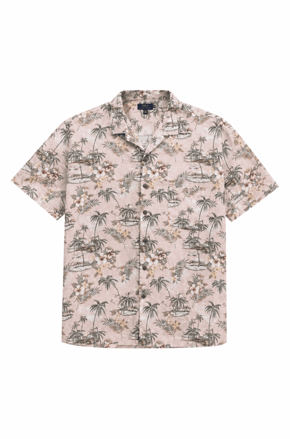 GEORGE ΑΝΟΙΧΤΟ ΠΟΥΚΑΜΙΣΟ ALOHA ΡΟΖ ΑΝΔΡΙΚΟ PRE OWNED L