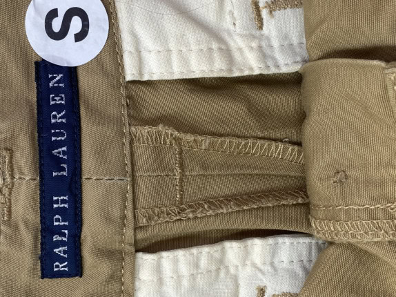 RALPH LAUREN CARGO PANTS UTILITY BEIGE MEN PRE OWNED S