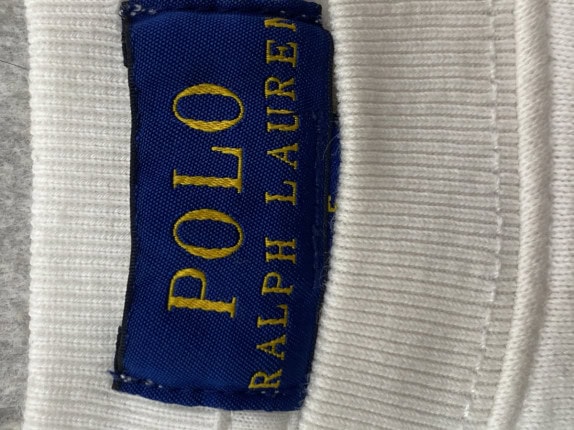 RALPH LAUREN CREWNECK MINIMAL CREAM ΑΝΤΡΙΚΟ PRE OWNED 5 AGE