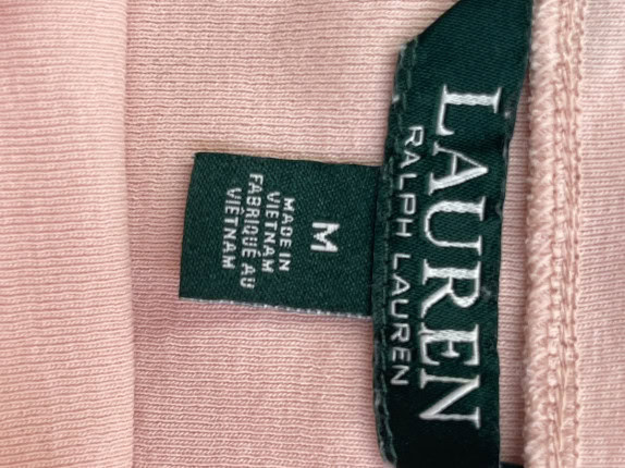 RALPH LAUREN ΜΠΛΟΥΖΑ ΜΕ ΔΕΣΙΜΟ MINIMAL ΡΟΖ ΓΥΝΑΙΚΕΙΟ PRE OWNED M