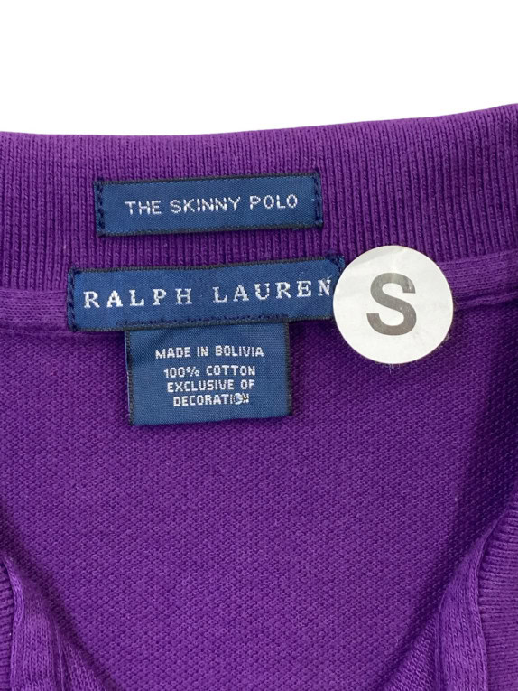 RALPH LAUREN POLO SHIRT MINIMAL PURPLE ΓΥΝΑΙΚΕΙΟ PRE OWNED S