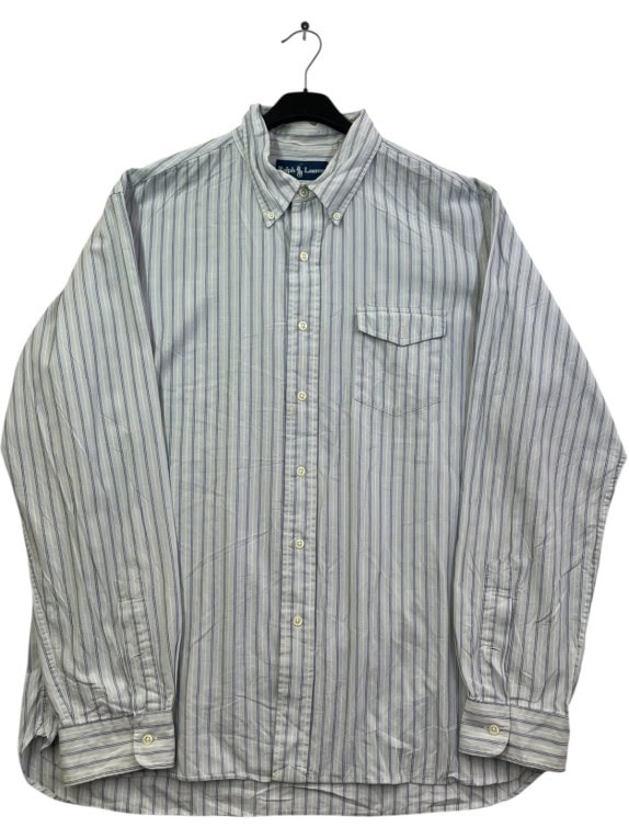 RALPH LAUREN ΠΟΥΚΑΜΙΣΟ BUTTON DOWN CLASSIC ΓΑΛΑΖΙΟ ΑΝΤΡΙΚΟ PRE OWNED XL