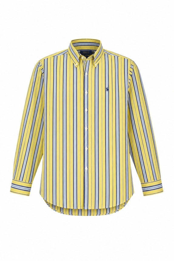 RALPH LAUREN ΠΟΥΚΑΜΙΣΟ BUTTON DOWN CLASSIC ΚΙΤΡΙΝΟ ΜΠΛΕ ΑΝΤΡΙΚΟ PRE OWNED M