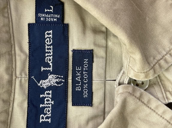RALPH LAUREN ΠΟΥΚΑΜΙΣΟ BUTTON DOWN CLASSIC ΜΠΕΖ ΑΝΤΡΙΚΟ PRE OWNED L