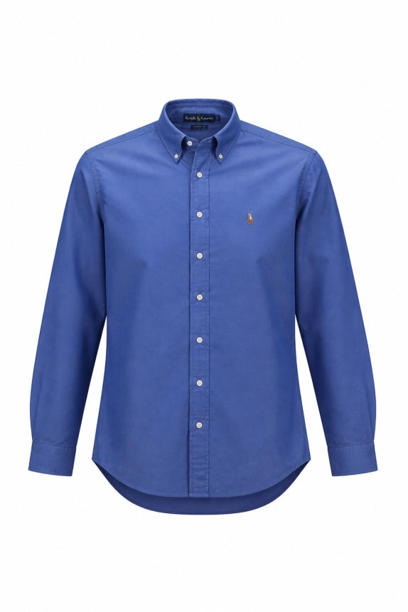 RALPH LAUREN ΠΟΥΚΑΜΙΣΟ BUTTON DOWN CLASSIC ΜΠΛΕ ΑΝΤΡΙΚΟ PRE OWNED XXL