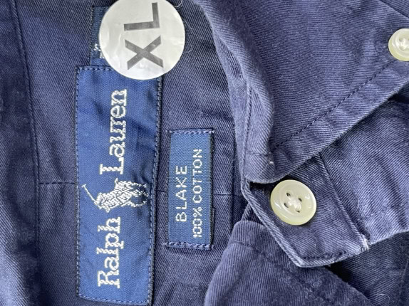 RALPH LAUREN ΠΟΥΚΑΜΙΣΟ BUTTON DOWN ΚΑΘΑΡΟ ΜΠΛΕ ΑΝΤΡΙΚΟ PRE OWNED L
