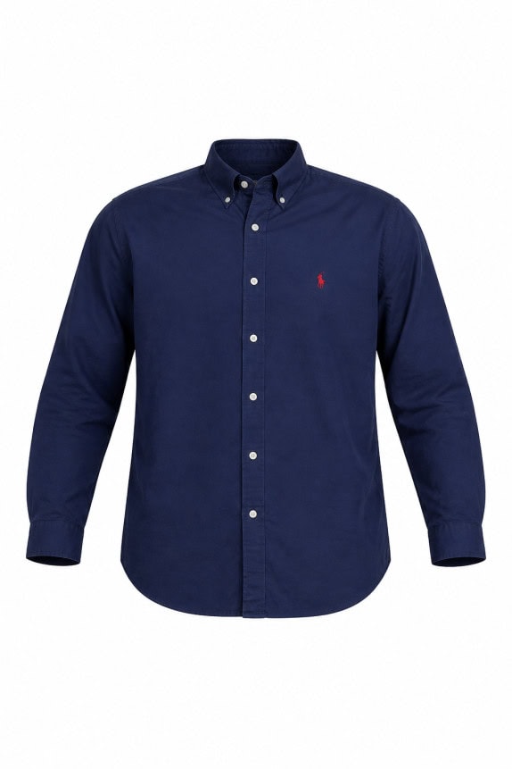 RALPH LAUREN ΠΟΥΚΑΜΙΣΟ BUTTON DOWN ΚΑΘΑΡΟ ΜΠΛΕ ΑΝΤΡΙΚΟ PRE OWNED L