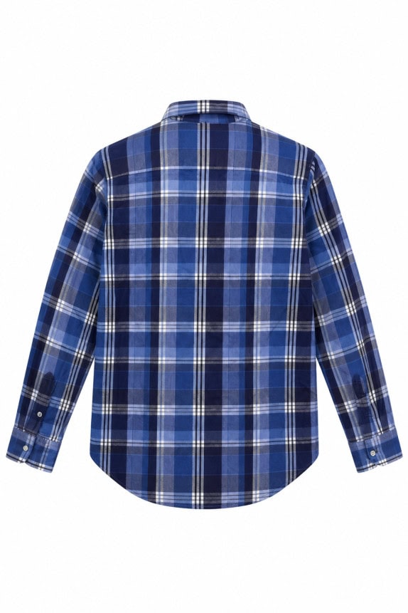 RALPH LAUREN ΠΟΥΚΑΜΙΣΟ CHECKED ΜΠΛΕ ΑΝΤΡΙΚΟ PRE OWNED