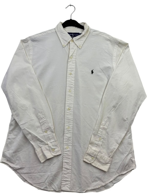 RALPH LAUREN CAMICIA CLASSIC CREMA UOMO PRE OWNED L
