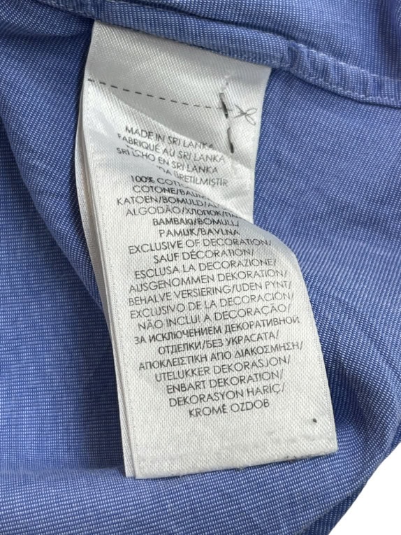 RALPH LAUREN ΠΟΥΚΑΜΙΣΟ CLASSIC ΓΑΛΑΖΙΟ ΑΝΤΡΙΚΟ PRE OWNED L