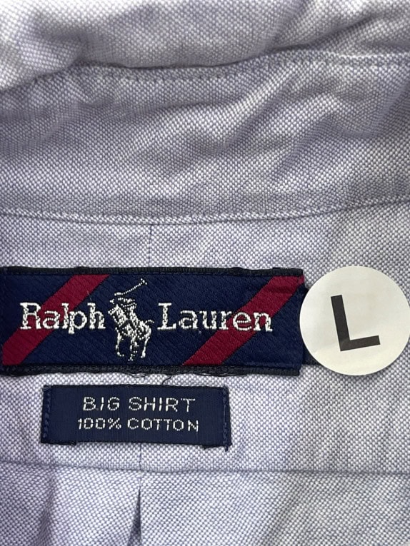 RALPH LAUREN ΠΟΥΚΑΜΙΣΟ CLASSIC ΓΑΛΑΖΙΟ ΑΝΤΡΙΚΟ PRE OWNED L