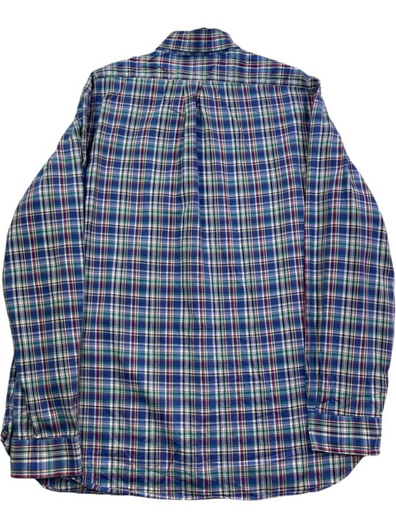 RALPH LAUREN ΠΟΥΚΑΜΙΣΟ CLASSIC ΚΑΡΟ ΜΠΛΕ ΑΝΤΡΙΚΟ PRE OWNED XL